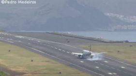 Avião da TAP faz aterragem impressionante na Madeira (vídeo)