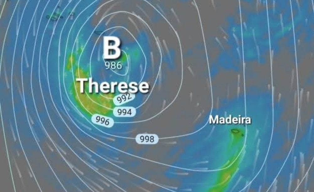 Depressão THERESE traz chuva forte, vento e mar agitado
