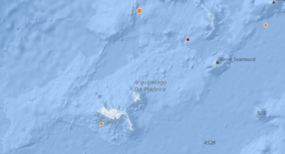 Pequeno sismo a Nordeste do Porto Santo