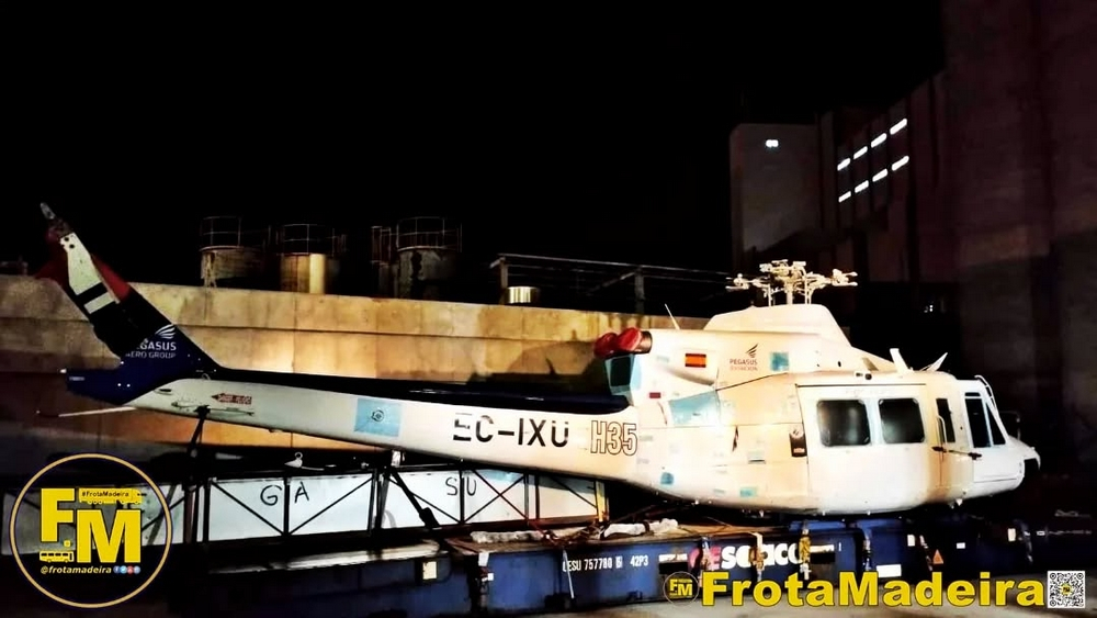 Helicóptero para a Proteção Civil acaba de chegar à Madeira