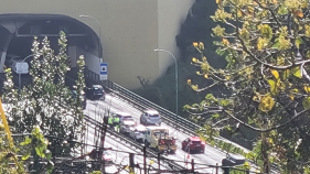 Acidente na Ponte da Ribeira Jo&atilde;o Gomes