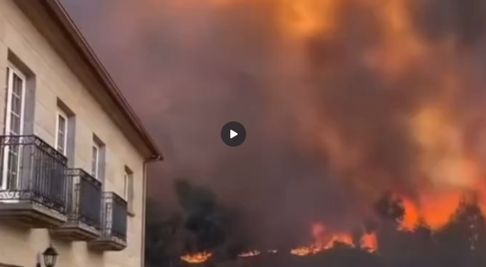 Incêndio violento no Alto Minho (com vídeo)
