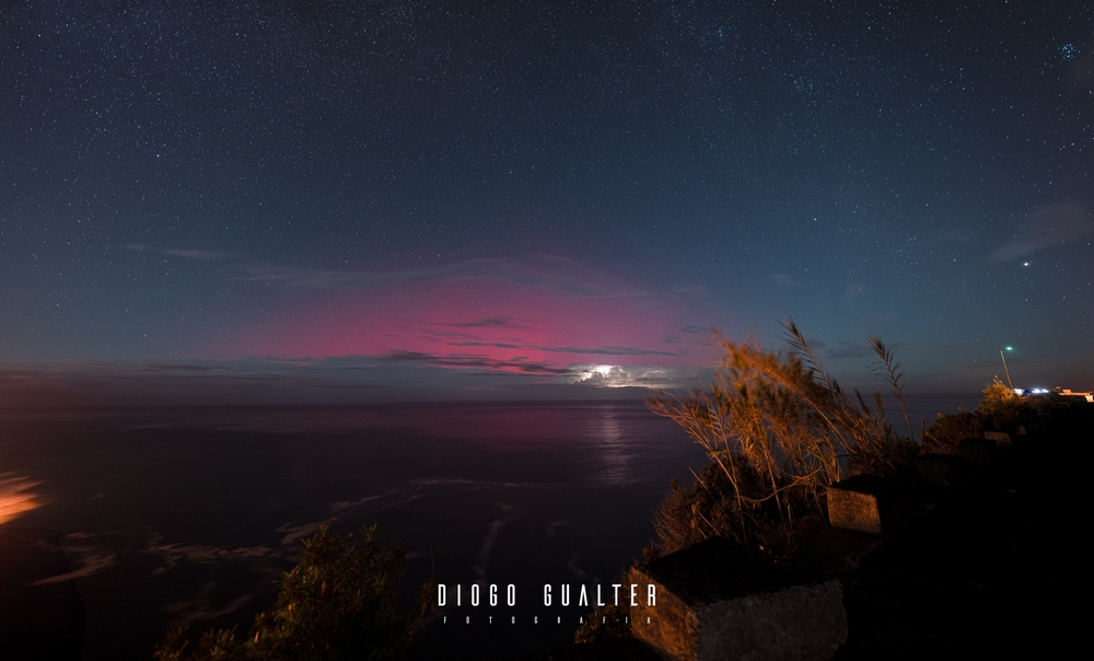 Auroras Boreais captadas na Madeira por Diogo Gualter