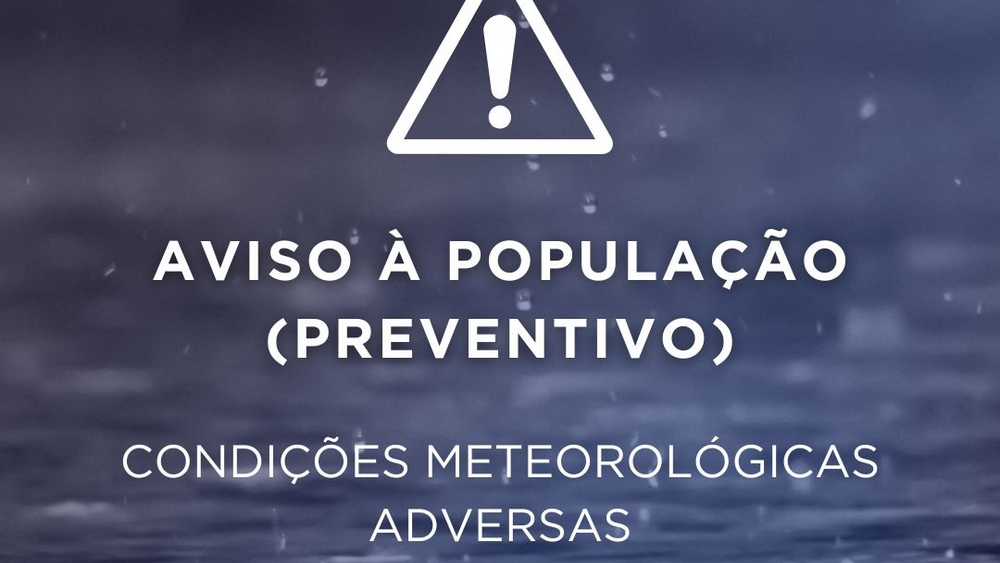 Proteção Civil lança aviso à população face ao mau tempo