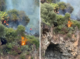 Inc&ecirc;ndio na Ponta do Sol (com v&iacute;deo)