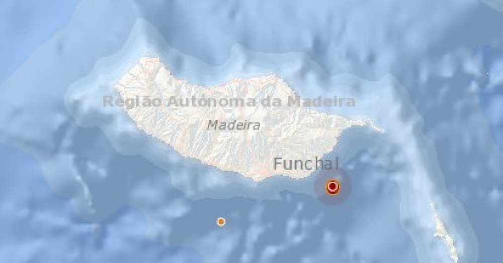 Sismo de baixa intensidade ao largo de Santa Cruz