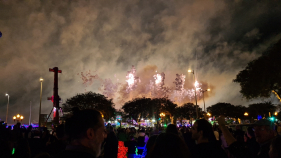 Chuva e vento na passagem de ano