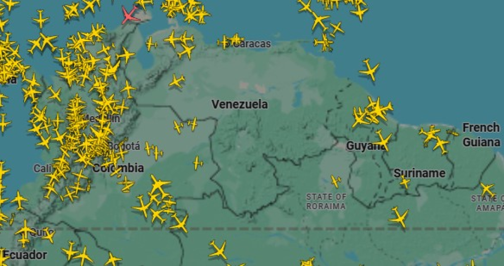Espaço aéreo da Venezuela "totalmente fechado"