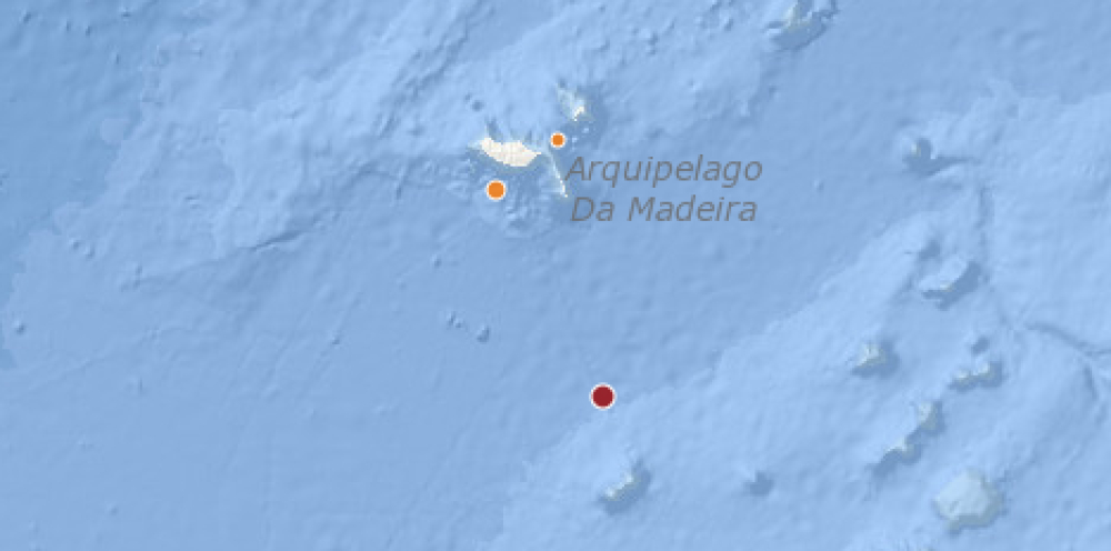 Sismo a Noroeste das Selvagens