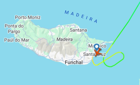 Avi&atilde;o &agrave;s voltas no Aeroporto da Madeira