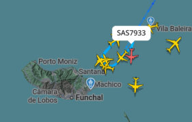 Rajada de 123km/h no Pico Alto e 40 voos cancelados