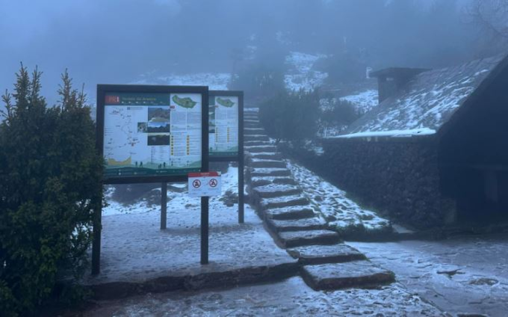 Previsão de queda de neve hoje na Madeira