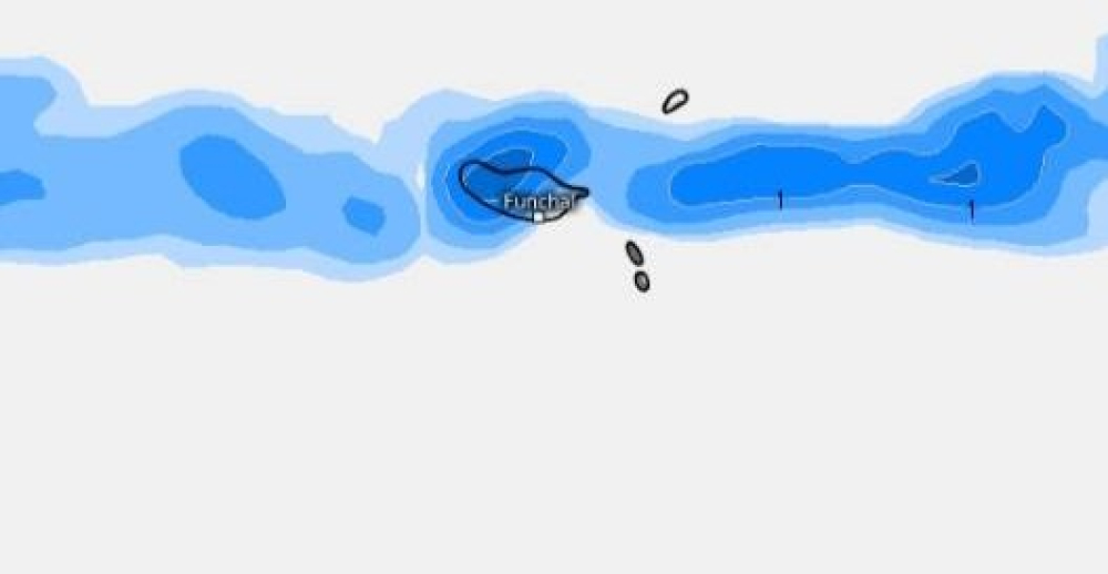 Frente fria traz chuva à Madeira a partir de amanhã