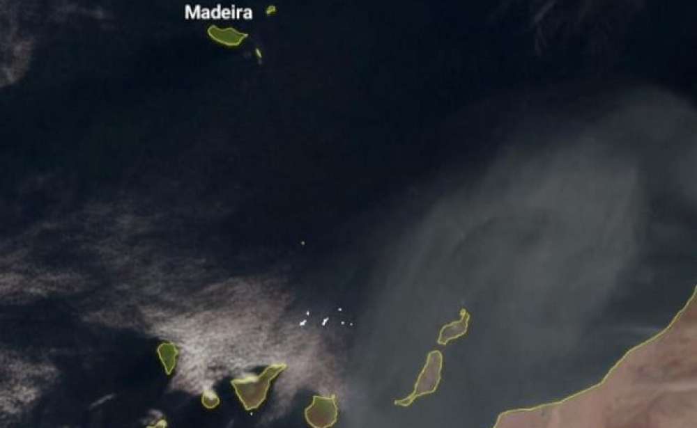 Poeiras a caminho da Madeira