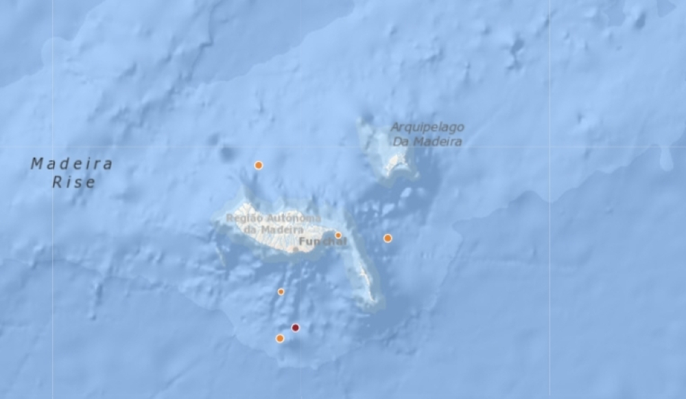Dois sismos em menos de 24 horas no mar da Madeira