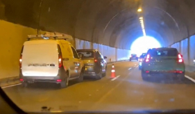Acidente provoca trânsito lento