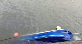 Embarca&ccedil;&atilde;o de recreio afundou em Santa Cruz