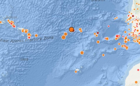 Novo sismo na regi&atilde;o Madeira-Tore