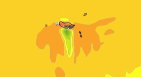 Entrada invernal com chuva, neve e muito vento