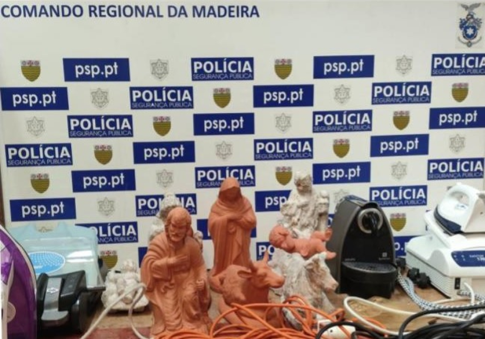 Ladrão de peças de barro e de eletrodomésticos foi detido pela PSP