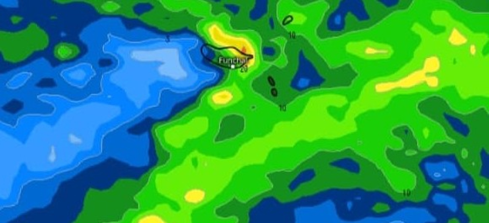 Natal poderá ser molhado na Madeira
