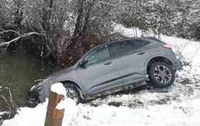 Despiste provocado pela neve causa ferido ligeiro em Bragan&ccedil;a