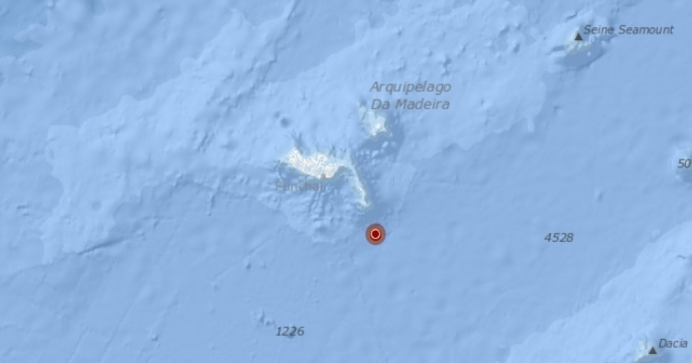 Sismo a Sudeste das Desertas