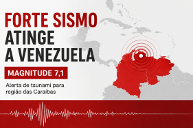Sismo de 7.1 na Venezuela e alerta de tsunami