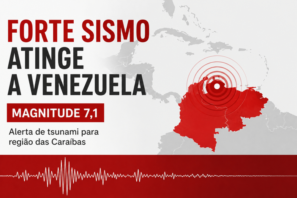 Sismo de 7.1 na Venezuela e alerta de tsunami