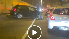 V&iacute;deo: acidente violento no t&uacute;nel da Encumeada