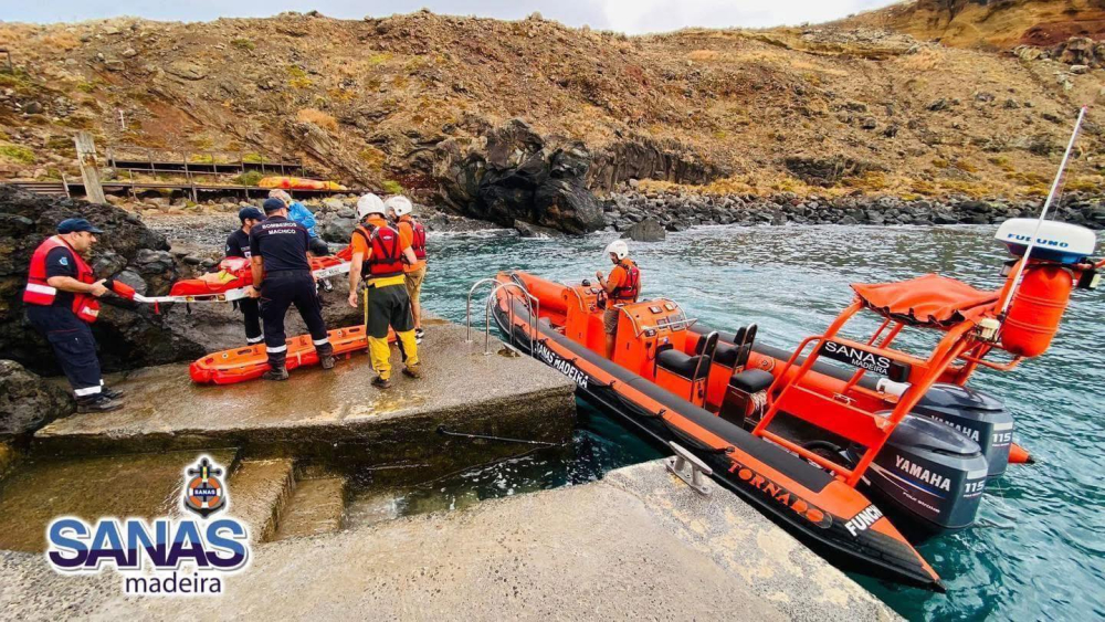 Turista alemã resgatada na Ponta de São Lourenço