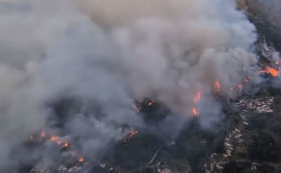 V&iacute;deo mostra chamas a cercarem a freguesia do Curral das Freiras (com v&iacute;deo)