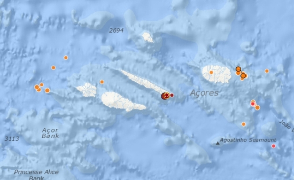 Sismo de magnitude 4,6 sentido nos Açores