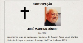 Ex&eacute;quias f&uacute;nebres do Padre Martins J&uacute;nior, no domingo