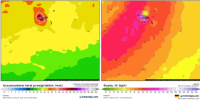 Ventos podem atingir rajadas acima de 130 km/h