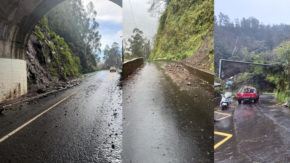 Estradas condicionadas no Curral das Freiras devido ao mau tempo