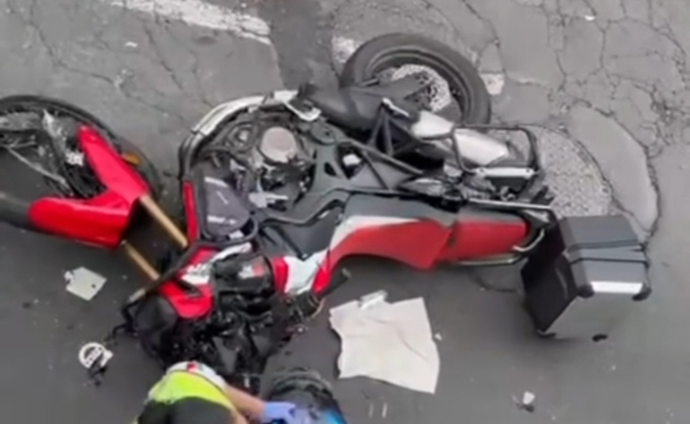 Vídeo mostra impacto do choque entre autocarro e mota (com vídeo)