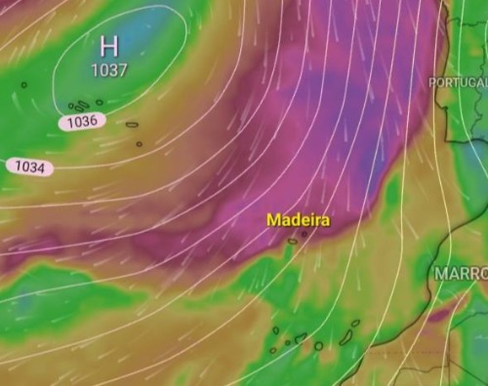 Depressão Regina dá lugar a frente fria com chuva e vento forte