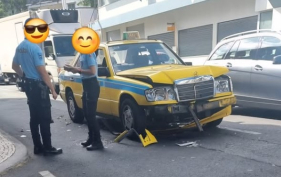 Acidente na Rua Alferes Veiga Pestana