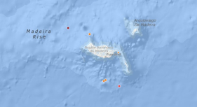 Sismo a Noroeste do Porto Moniz
