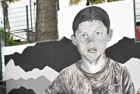 Mural em homenagem a Cristiano Ronaldo inaugurado no Funchal