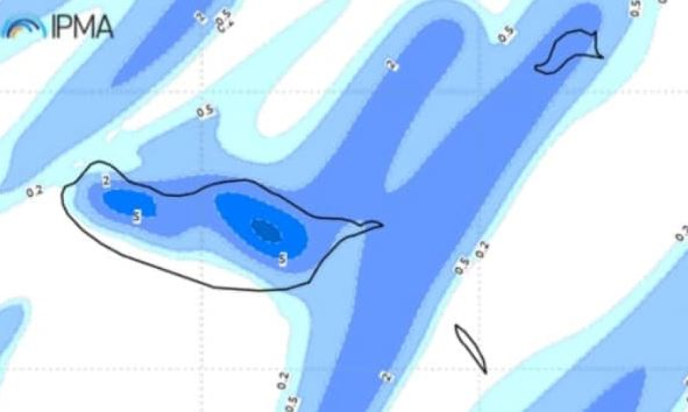 Previsão de chuva na costa norte e terras altas