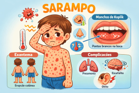 Caso confirmado de Sarampo na RAM