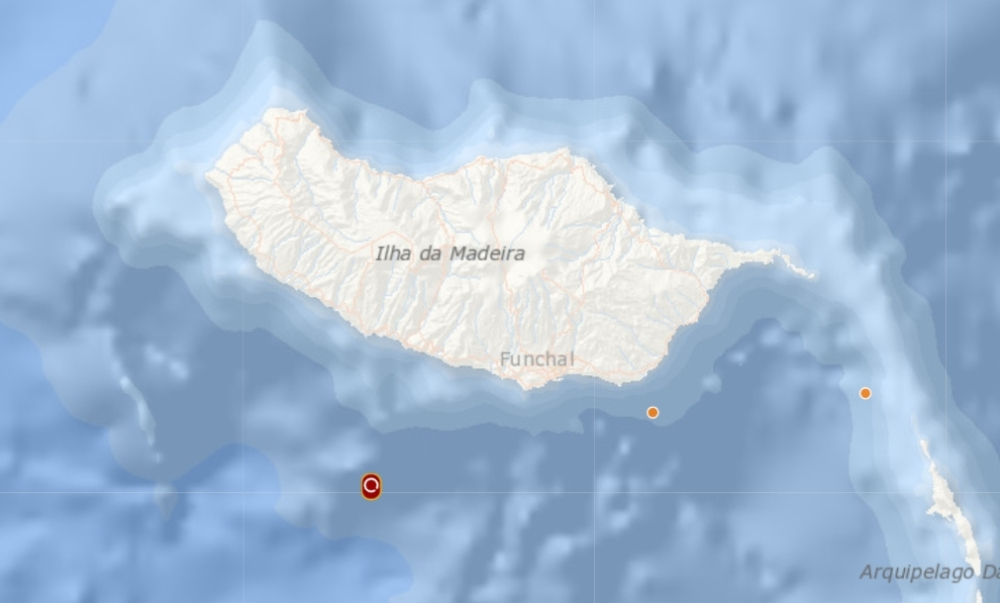 Sismo ao largo da Ribeira Brava