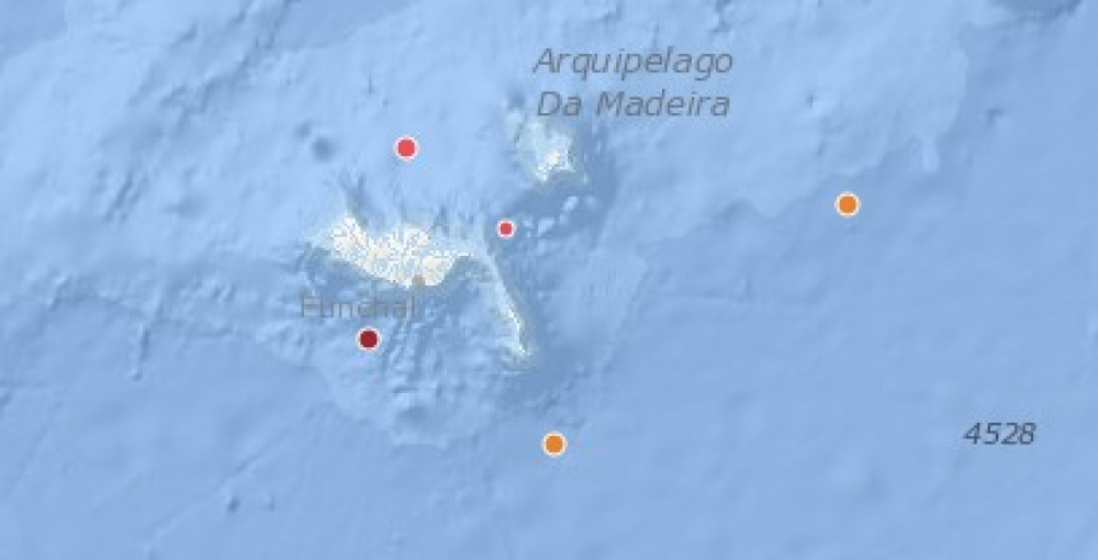 Sismo a Sudoeste da Ribeira Brava
