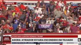 V&iacute;deo mostra momento em que Donald Trump &eacute; antigo a tiro (v&iacute;deo)
