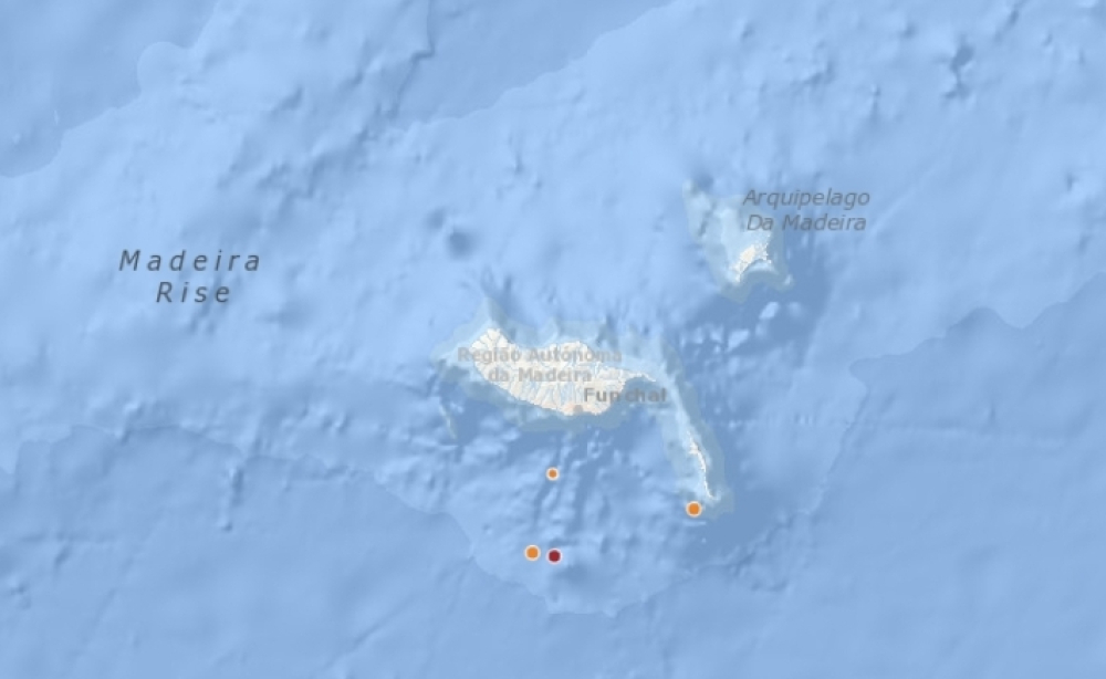 Pequeno sismo a Sul de Câmara de Lobos
