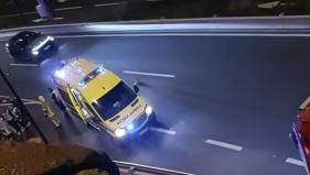 Acidente fere motociclista na via r&aacute;pida (com v&iacute;deo)