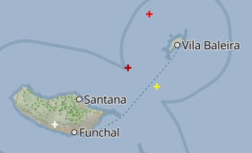 Forte descarga el&eacute;trica na Madeira