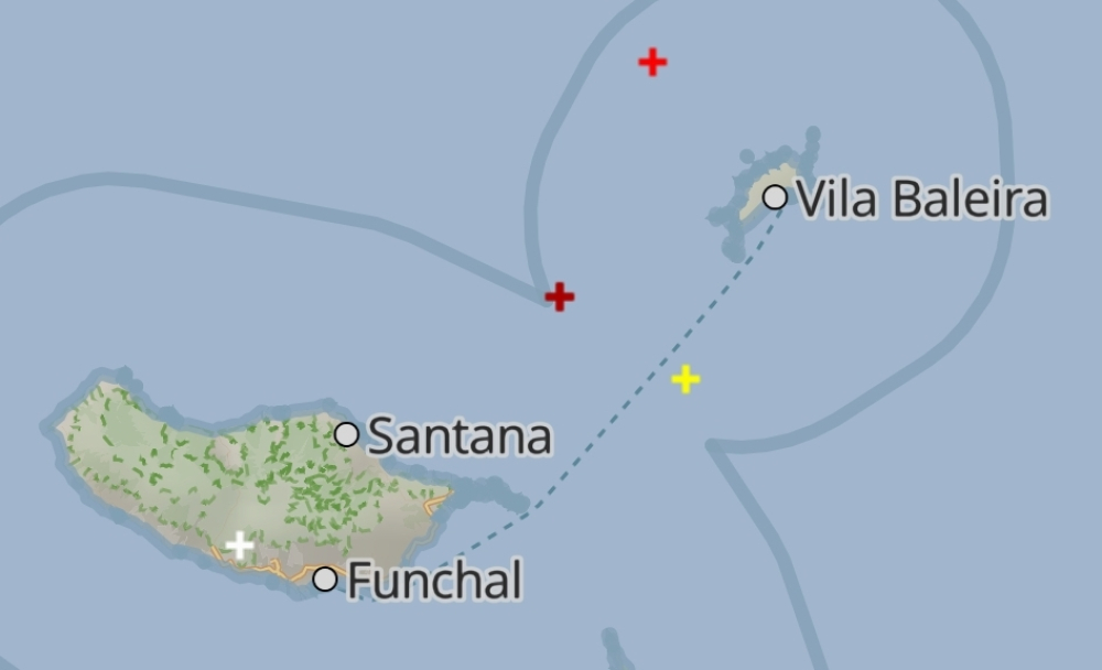Forte descarga elétrica na Madeira